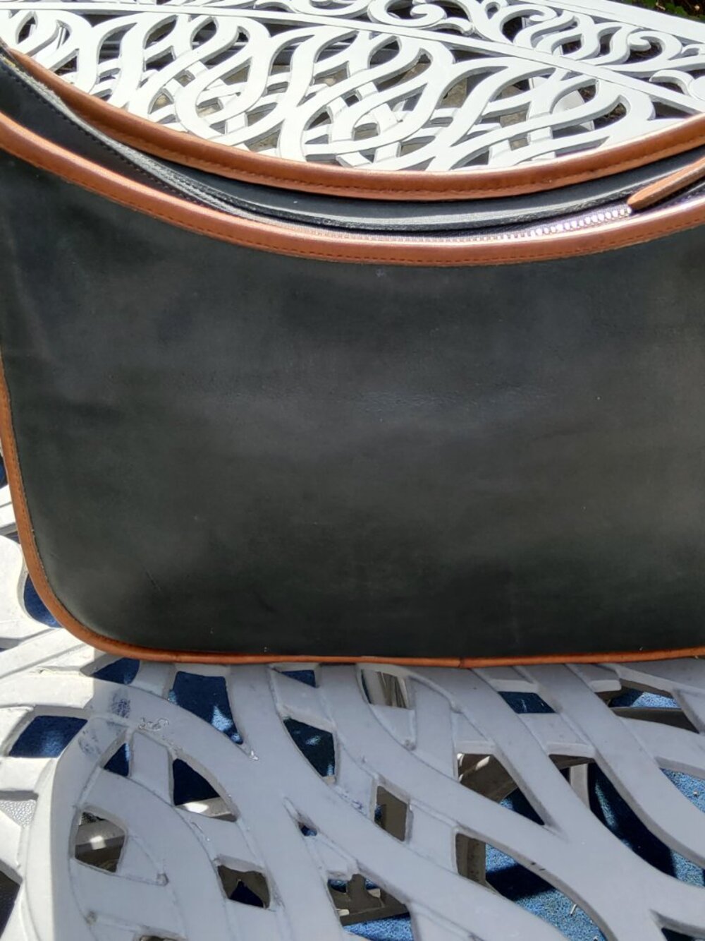 Vintage Coach Classic Hobo Spectator 6855 in Forest Green and Tabac - Picture 3 of 13